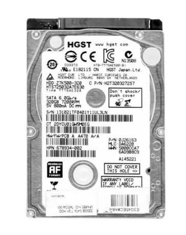 HGST 2,5" 320GB HDD HGST 2,5" 320GB HDD