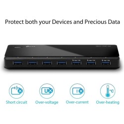 USB-Hub TP-Link 7x USB 3.0 UH700 mit NT 12v/2,5A retail ( zonder Adapter)