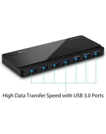 USB-Hub TP-Link 7x USB 3.0 UH700 mit NT 12v/2,5A retail ( zonder Adapter)