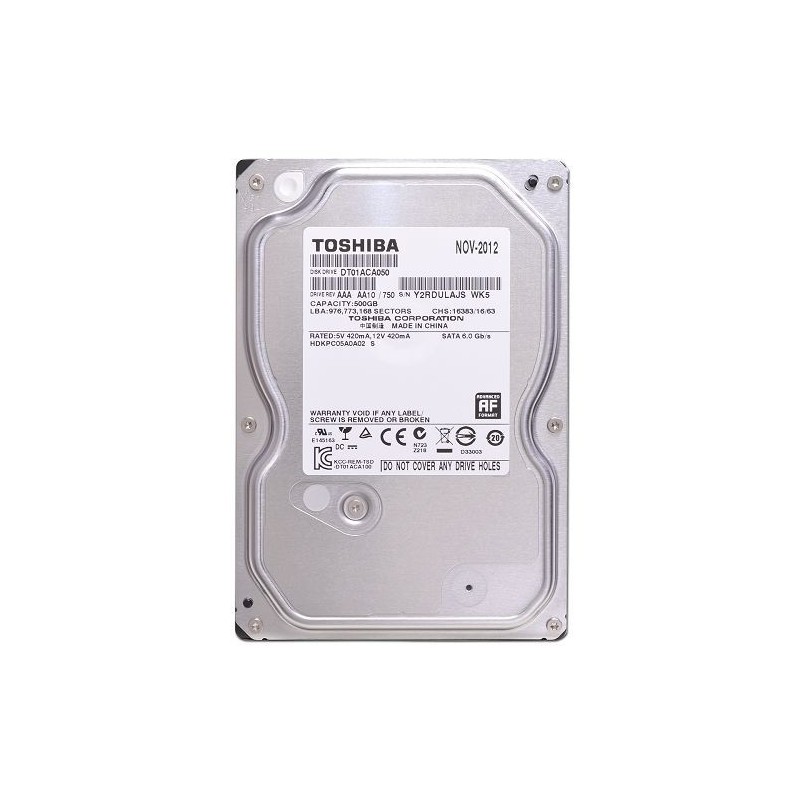 Toshiba DT01ACA050 661697-002 SATA 3.5" Hard Drive 500GB