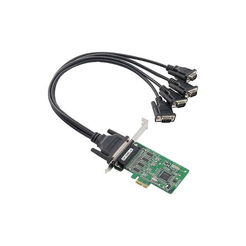 4-port RS-232 low-profile PCI Express x1 serial board
