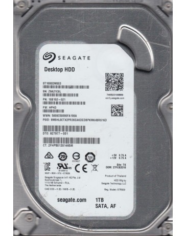 Seagate ST1000DM003 1SB102-021 3.5" Hard Drive 1TB SATA