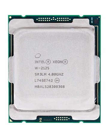 Intel XEON W-2125 2125 4.0Ghz LGA2066 SR3LM 4Core / 8 Thread CPU Processor