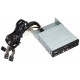 SilverStone SST-FP35B - frontpaneel 3,5" kaartlezer met USB/1394/eSATA en audio-aansluitingen