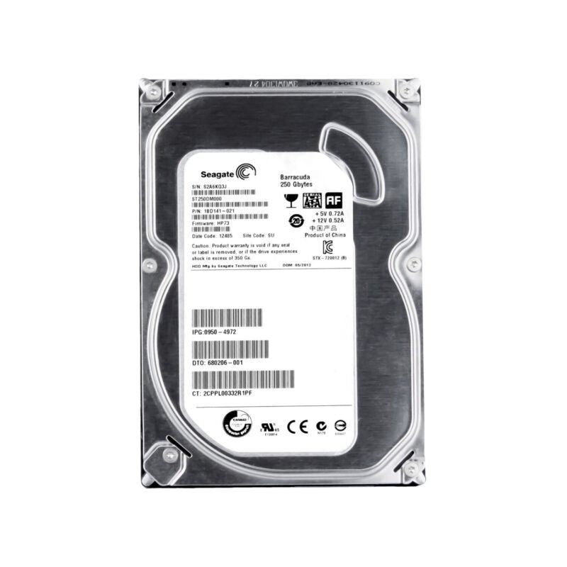ST250DM000 Seagate Barracuda 7200.14 250GB 7200 RPM 3.5" SATA HP 680206-001
