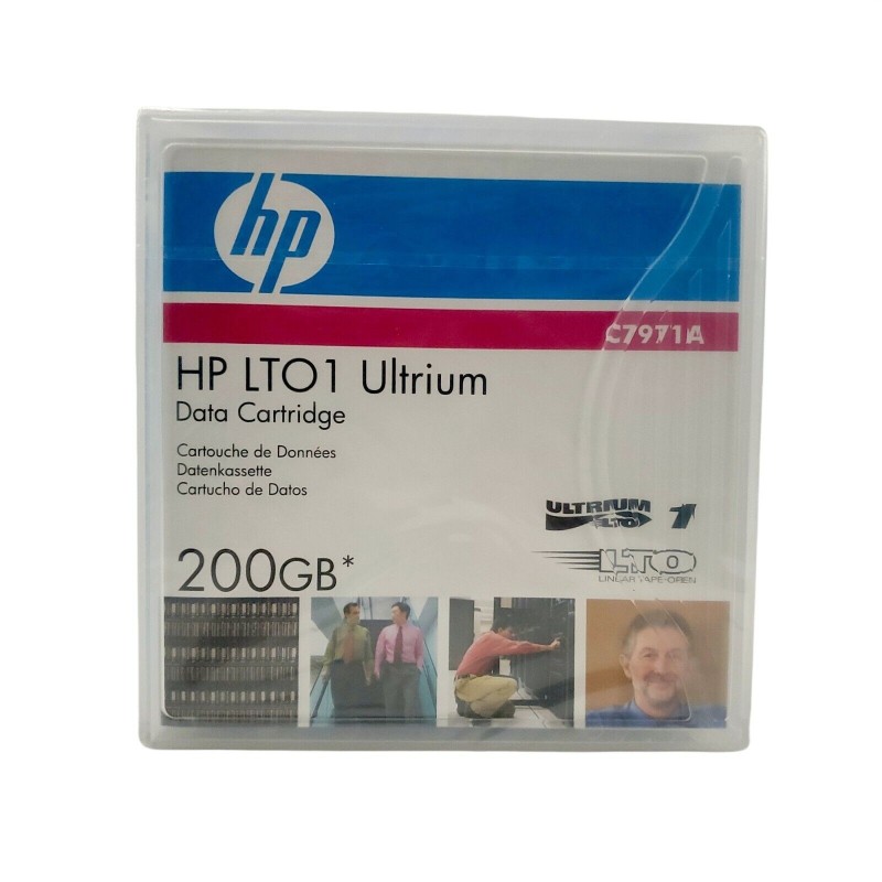 HP C7971A LTO-1 Data Cartridge Tape - Ultrium, LTO, LTO1, Ultrium-1, 100/200GB