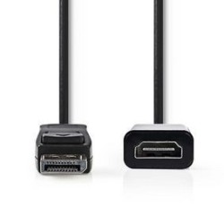 DisplayPort Male  HDMI™ Output  1080p Nickel Plated | 0.20 m