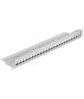 24-PORT KEYSTONE PANEL 19" FRONT PANEL HIGHGRADE STEEL 1U