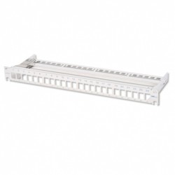 24-PORT KEYSTONE PANEL 19" FRONT PANEL HIGHGRADE STEEL 1U