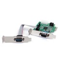 StarTech.com 2 Port Low Profile Native RS232 PCIE Serial Card with 16550 UART Model PEX2S553LP