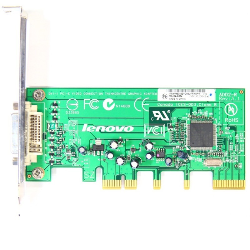 lenovo Dvi-i Pci-e Video Connection ThinkCentre Graphic Adapter FRU39J9334