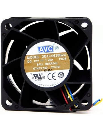 AVC DBTC0638B2U Server fan 60mm x 60mm x 38mm