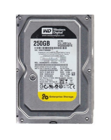 Western Digital WD2503ABYX-01WERA1 RE4 64MB 7200rpm 250gb 3.5" Sata hard drive