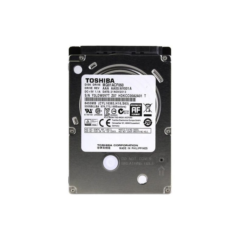 Toshiba MQ01ACF050 500 GB 2.5"internal hard drive - SATA - 7278-16 MB buffer