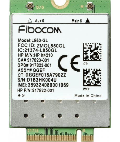 HP Fibocom L850-GL XMM 7360 LTE-A WWAN card w/GPS M.2 L15398-002