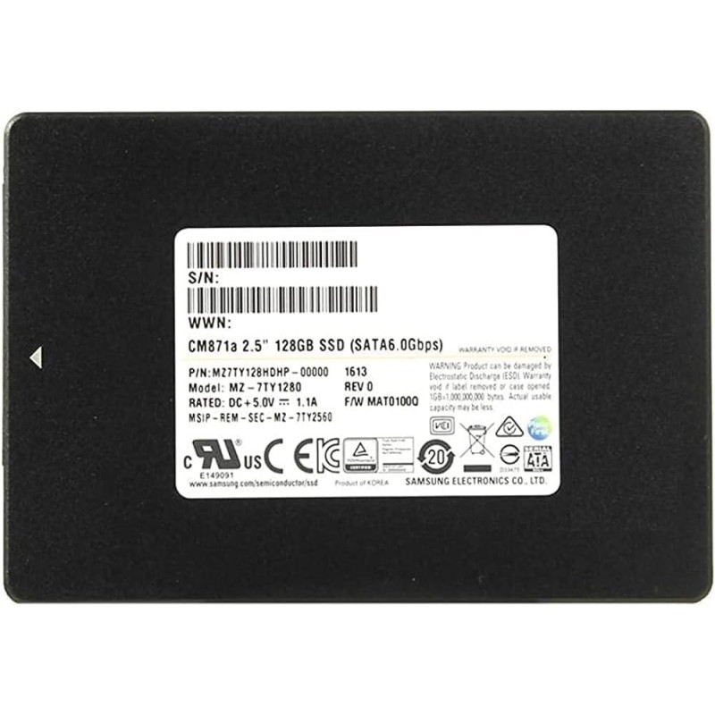 Samsung PM871B 128GB SATA 2.5" SSD 936835-001