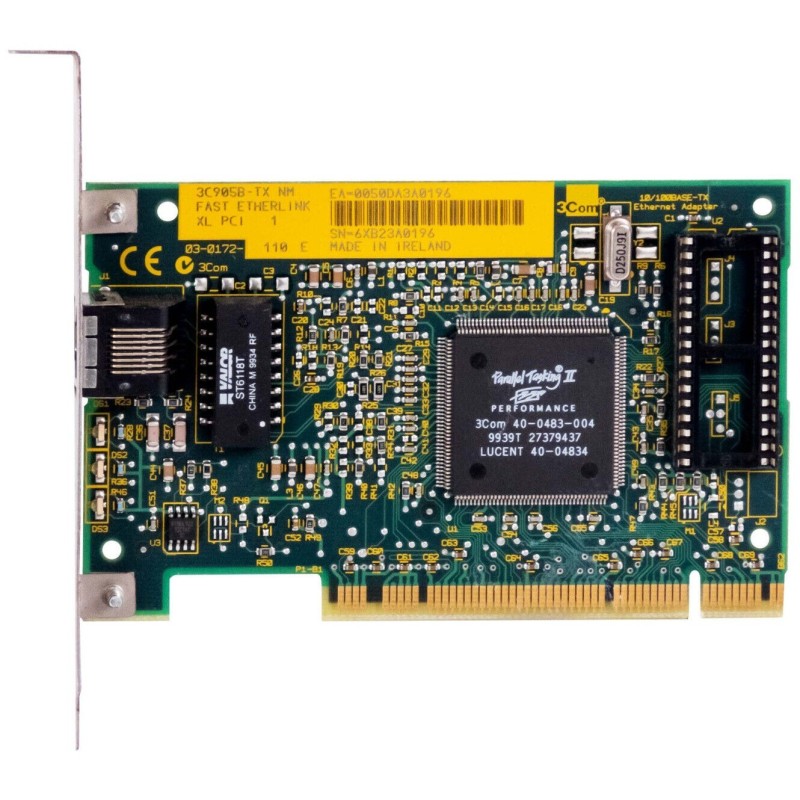 3COM 3C905B - TXNM Fast Etherlink XL PCI 10/100 Mbps Ethernet Adapter / NIC USED