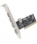 PUSOKEI PCI Card USB 2.0, (4 externe en 1 interne) PCI naar 4-poorts USB 2.0 uitbreidingskaart,