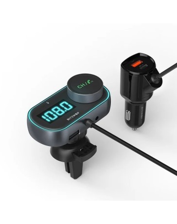 Blitzwolf BW-BC3 Autolader Auto Usb QC3.0 Rgb Bluetooth Auto-oplader