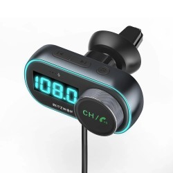 Blitzwolf BW-BC3 Autolader Auto Usb QC3.0 Rgb Bluetooth Auto-oplader