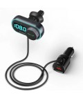 Blitzwolf BW-BC3 Autolader Auto Usb QC3.0 Rgb Bluetooth Auto-oplader