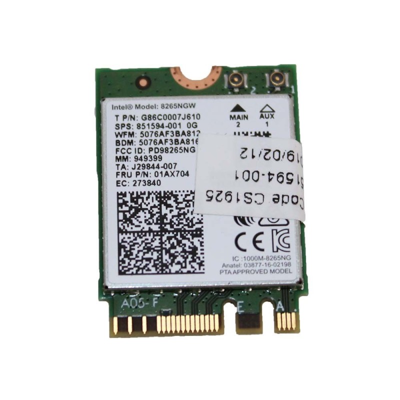 New Genuine WiFi for HP Wireless LAN Card 8265NGW 851592-001 918855-855