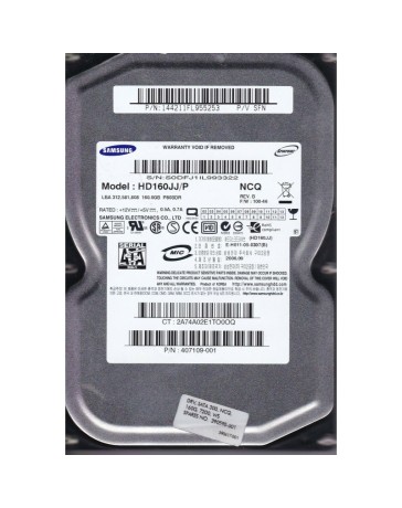 HP 380305-002 Samsung HD160JJ 160GB 7.2K 3.5" SATA HDD 1326J1FY903211 100-33 A