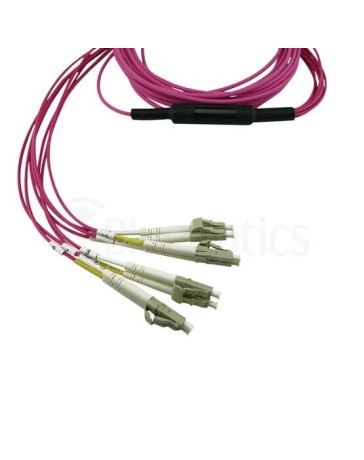 Dell CBL-MPO12-4LC-OM4-5M MPO/UPC to 4x LC Duplex/UPC Breakout Cable - YKRT2