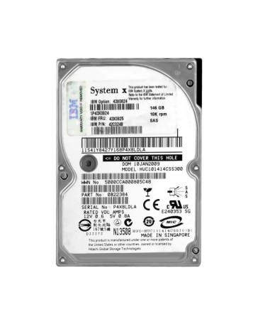 Hot Plug 146GB 10k rpm SAS 3G 2.5