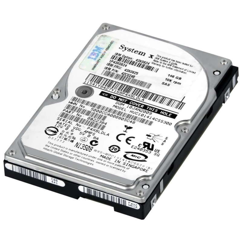 Hot Plug 146GB 10k rpm SAS 3G 2.5
