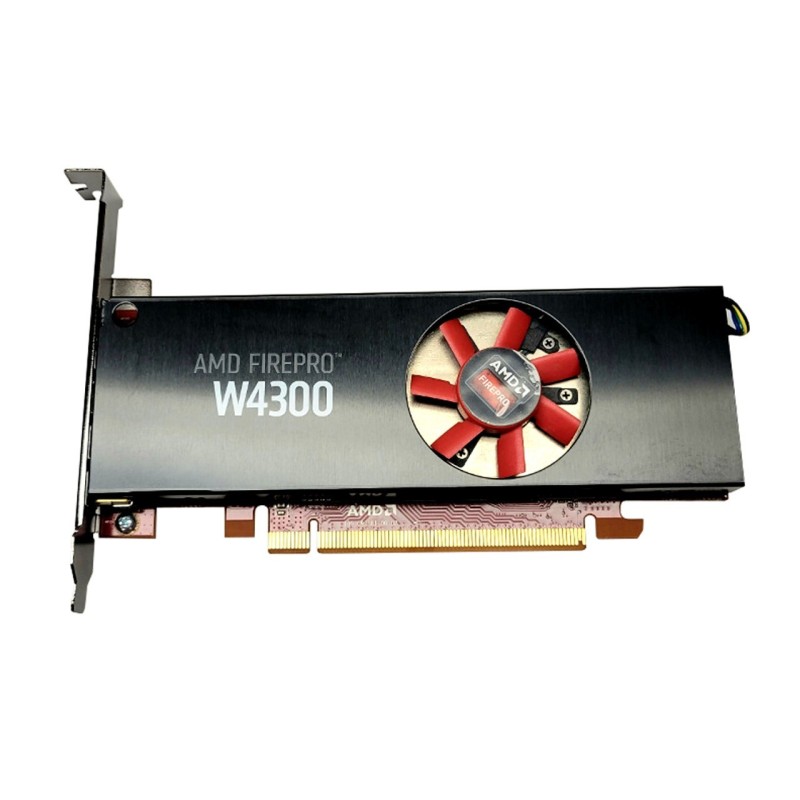 AMD FIREPRO W4300 LOW PROFL 4GB GDDR5 4x Mini DP Graphics Card