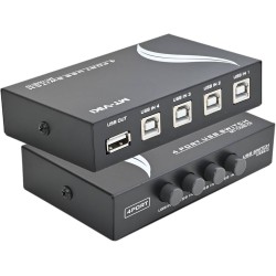 USB 2.0 Manual Switch, 4 PC - 1 USB