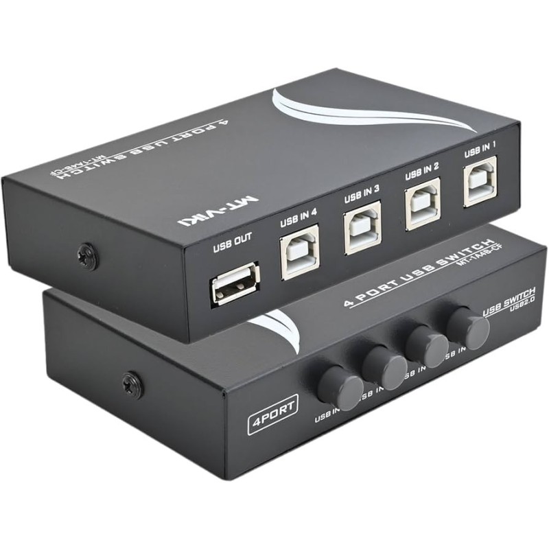 USB 2.0 Manual Switch, 4 PC - 1 USB