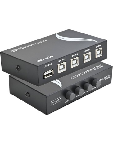 USB 2.0 Manual Switch, 4 PC - 1 USB