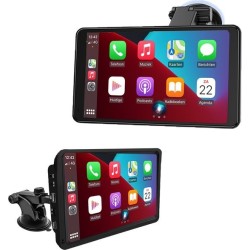 Smart Navigatiesysteem - Apple Carplay & Android Auto (draadloos) - 7 Inch HD Touchscreen voor Autoradio