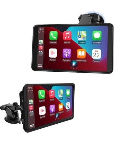 Smart Navigatiesysteem - Apple Carplay & Android Auto (draadloos) - 7 Inch HD Touchscreen voor Autoradio