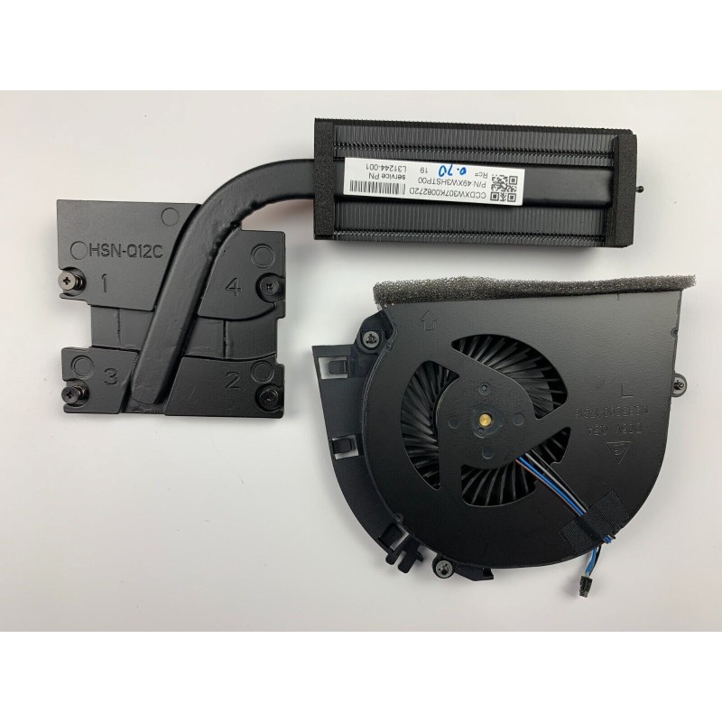 Original CPU Lüfter Kühlkörper Kühler FAN Heatsink L31242-001 für HP ZBook 17 G5