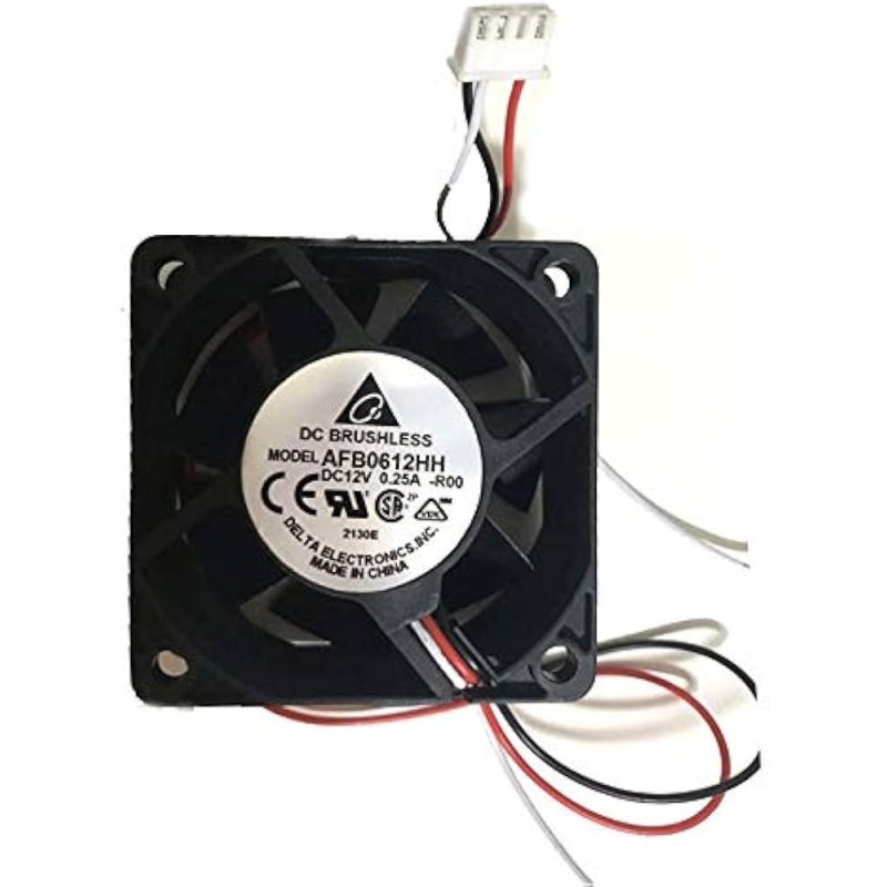 Draagbare koelventilator voor Delta 60x60x25mm Ultra High Speed Fan AFB0612HH-R00 6CM12V 0.25A