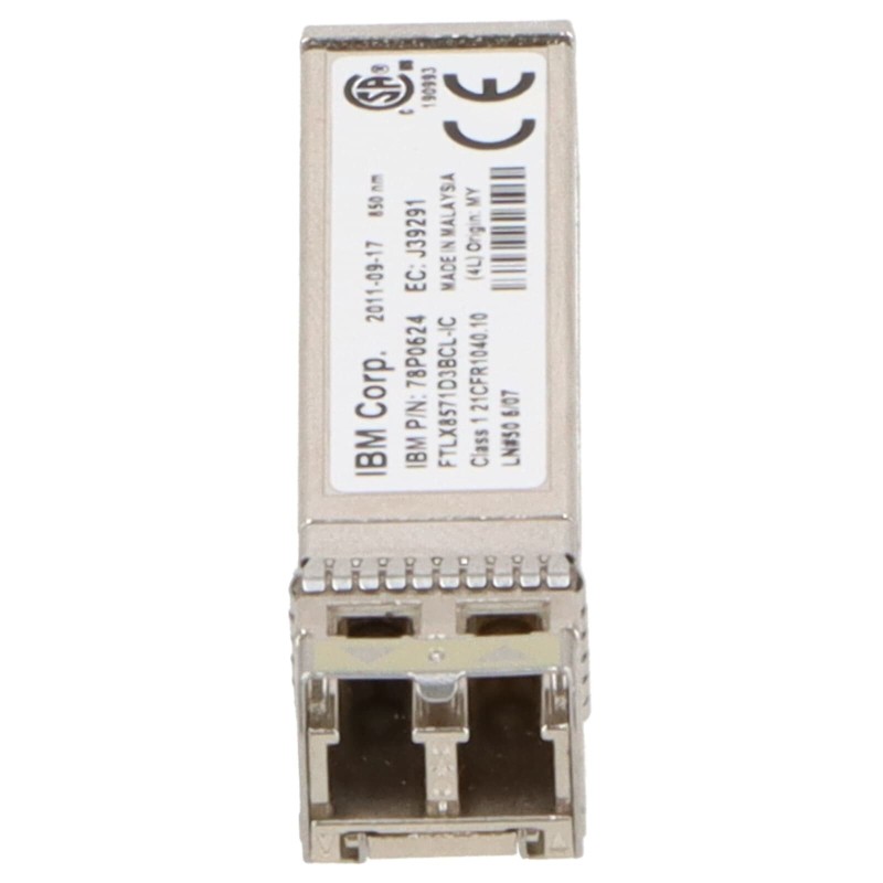 49Y8578 - 10GbE SW SFP+ Transceiver (FRU: 49Y8579, 78P0624)