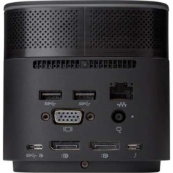 HP Thunderbolt Dock G2 Thunderbolt 3, 5 x USB-C 3.0, Gb LAN, 2 x DisplayPort 1.3, VGA, Audio in/out , no power adapter