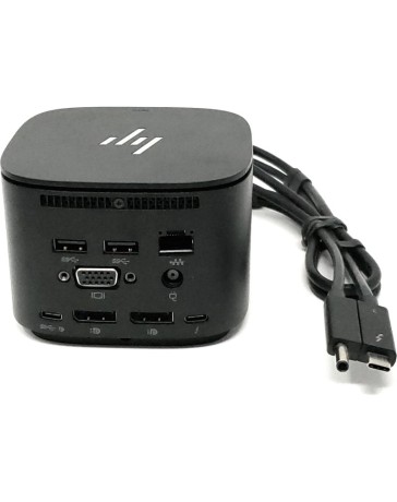 HP Thunderbolt Dock G2 Thunderbolt 3, 5 x USB-C 3.0, Gb LAN, 2 x DisplayPort 1.3, VGA, Audio in/out , no power adapter HP Thunderbolt Dock G2 Thunderbolt 3, 5 x USB-C 3.0, Gb LAN, 2 x DisplayPort 1.3, VGA, Audio in/out , no power adapter