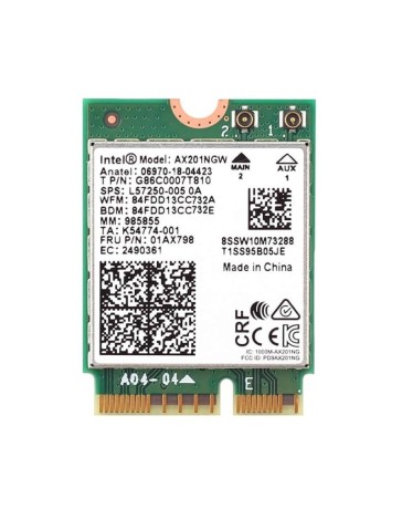 Wireless Dual Band WiFi Card AX201NGW 5W10V25774 L92722-005