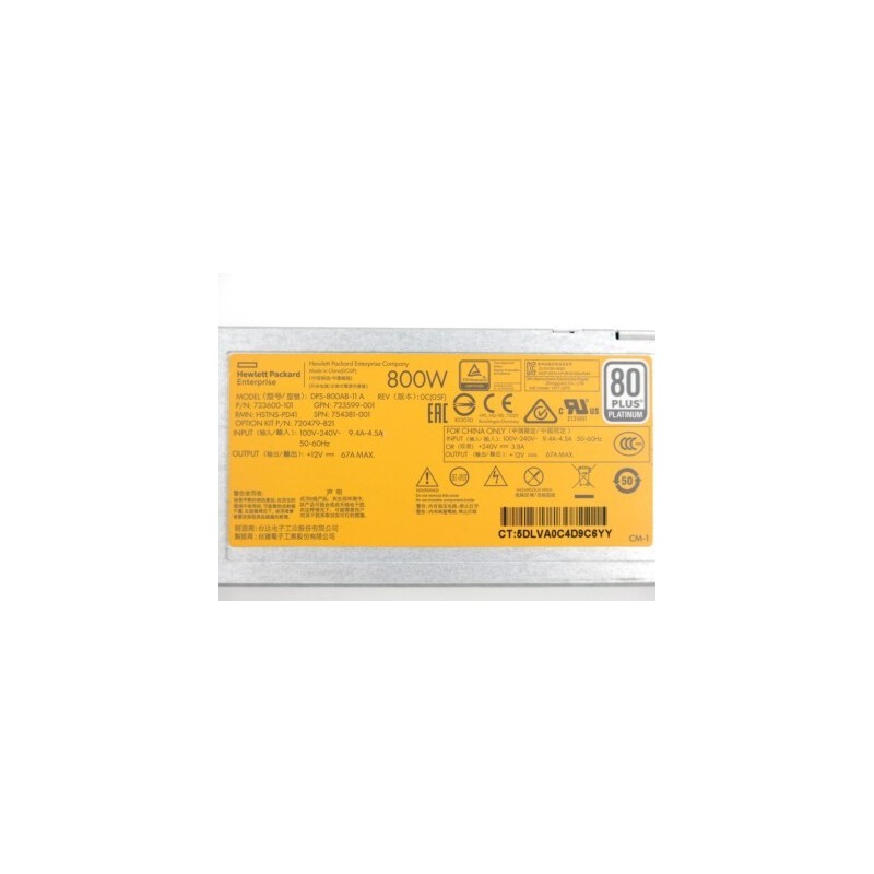 DPS-800AB-11 A Voor HP Gen9 Servervoeding 723600 -101 720479 -B21 800W