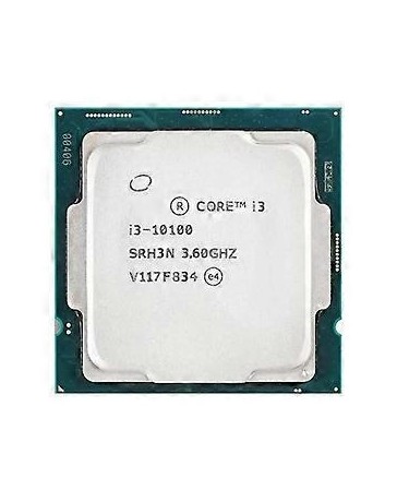 Intel Core i3-10100 - 3,60 GHz SRH3N Quad Core 6 MB L3-cache Socket CPU