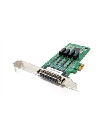 Moxa 4 port PCIE RS232/422/485 serial board w/DB9M cable & optical isolation