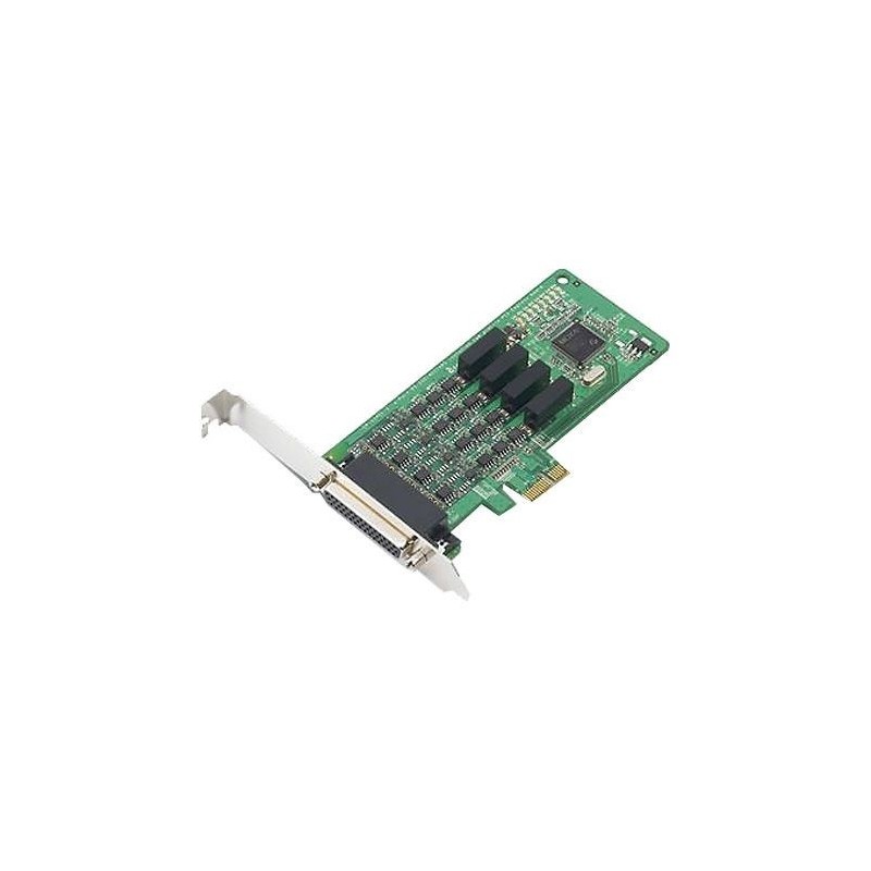Moxa 4 port PCIE RS232/422/485 serial board w/DB9M cable & optical isolation