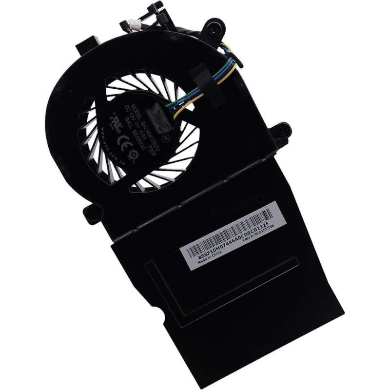 65W CPU Cooling Fan 01EF556 BAZA0815B2U Replacement for Lenovo ThinkCentre Tiny 4 M910Q M710Q M910S M910T P320 Desktop, Black