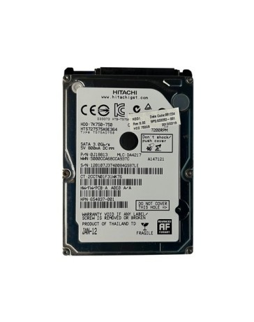 654837-001 HP 750GB 7.2K SATA 3.0Gbps 2.5" Hard Drive HTS727575A9E364 654837-001 HP 750GB 7.2K SATA 3.0Gbps 2.5" Hard Drive HTS727575A9E364