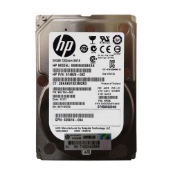 HP 2.5" SATA hard drive, 500GB capacity, 7200 RPM speed, 6Gb/s data transfer rate, 7mm form factor, 32MB cache