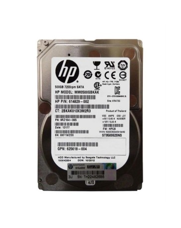 HP 2.5" SATA hard drive, 500GB capacity, 7200 RPM speed, 6Gb/s data transfer rate, 7mm form factor, 32MB cache HP 2.5" SATA hard drive, 500GB capacity, 7200 RPM speed, 6Gb/s data transfer rate, 7mm form factor, 32MB cache